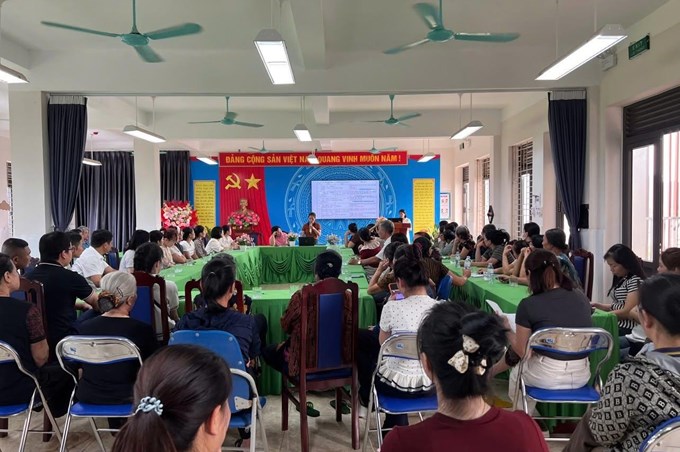 TRƯỜNG MẦM NON MỸ ĐỨC B TỔ CHỨC HỌP PHỤ HUYNH TOÀN TRƯỜNG