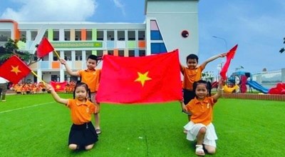 TRƯỜNG MẦM NON HỢP THANH TỔ CHỨC CÁC HOẠT ĐỘNG HƯỚNG ĐẾN KỶ NIỆM NGÀY GIẢI PHÓNG MIỀN NAM 30 - 4
