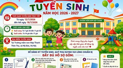 THÔNG BÁO TUYỂN SINH NĂM HỌC 2026  2027