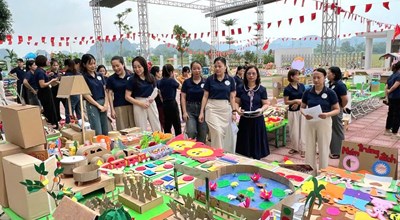 HỘI THI LÀM ĐỒ DÙNG, ĐỒ CHƠI TỰ TẠO, SÂN CHƠI SÁNG TẠO Ý NGHĨA