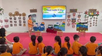 Kể chuyện Giọt nước tí xíu lớp A2