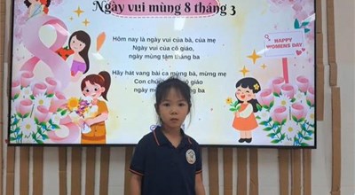 Lời chúc các bé lớp 5TA4 dành cho bà cho mẹ